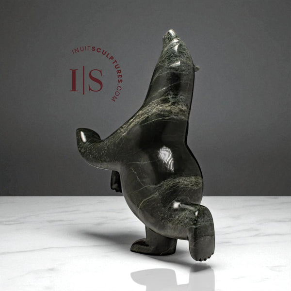 23" SIGNATURE  Dancing Bear by Ashevak Adla *Grandstand*