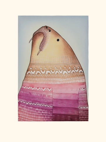 FINAL COPY - 2025 PRINT Dorset Collection by NINGIUKULU TEEVEE *Kakkinilik* (One with Tattoos)