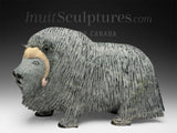 13" SIGNATURE Muskox by Lucassie Ikkidluak *Augustus*