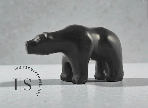 6”  Walking Bear by Frank Ullulaq Gjoa Haven *Benny*