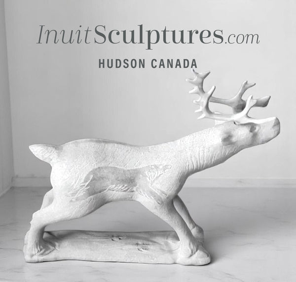 12" SIGNATURE  Caribou by Esau Kripanik *Prancer*