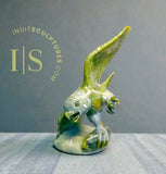 HIGH SPIRITED 13" SIGNATURE Eagle by Pits Qimirpik *Eagle Eye* CURATOR'S CHOICE