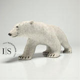 14" Walking Polar Bear  by Paul Malliki *Walkabout*
