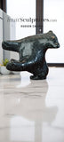 10” SIGNATURE Arched Back Dancing Bear by Nuna Parr *Black Opal* WITHIN REACH$$