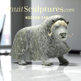 17" SIGNATURE Muskox by Lucassie Ikkidluak *The Buck Stops Here*