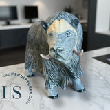 14" SIGNATURE Muskox by Lucassie Ikkidluak *Full of Heart*