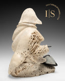 VINTAGE 9" Inuk Cooking with Qulliq by Jake Kudluk *Let There be Light*