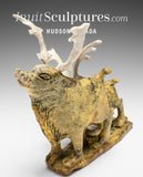 VINTAGE 9" SIGNATURE Caribou par Pavinak Petaulassie *Tundra Love* CHOIX DU CONSERVATEUR