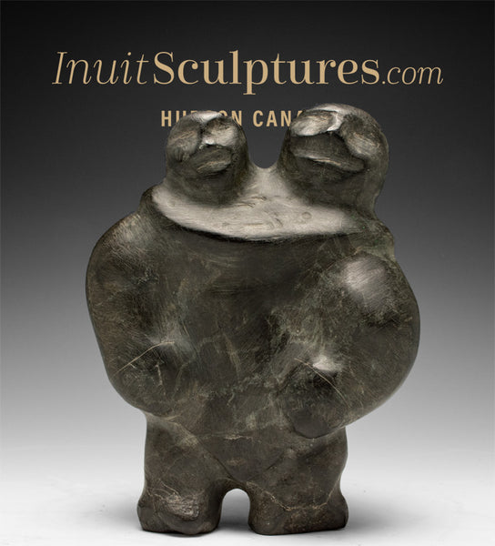 VINTAGE 6" Mother and Child by Barnabus Arnasungaaq *I Can See Your House From Here*