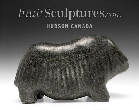 VINTAGE 9" Muskox by Barnabus Arnasungaaq  *Lost in Thought*