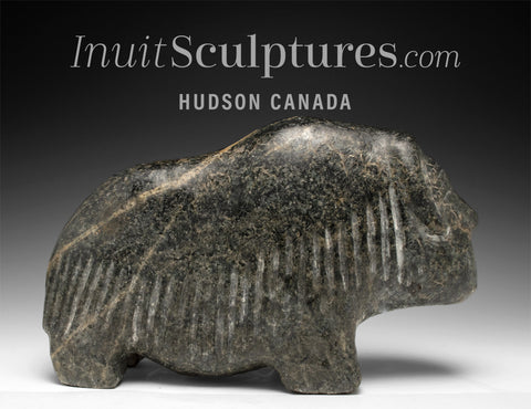 VINTAGE 10" Muskox by Barnabus Arnasungaaq *Headstrong*