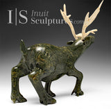VINTAGE 9" Caribou by Isaaci Etidloie *On Bended Knee*
