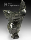 14" SIGNATURE Dancing Bear by Elite Carver Nuna Parr *Corkscrew*