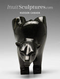 4" 2 Way Diving Bear by Mosesee Pootoogook *Stare Down*