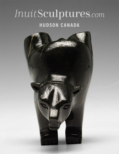 4" 2 Way Diving Bear by Mosesee Pootoogook *Stare Down*