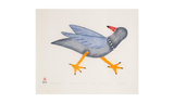 LAST PRINT / VINTAGE Sprightly Bird by Ohotaq Mikkigak 2013