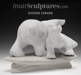 RESERVED** 9” Mother Bear & Cub by Esau Kripanik *Musical Chairs*