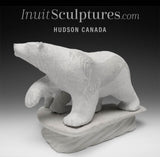 RESERVED** 9” Mother Bear & Cub by Esau Kripanik *Musical Chairs*