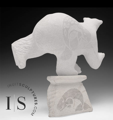 12” 4 Way Dancing Bear by Esau Kripanik *Teeter*