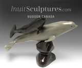 10" Mother and Calf Belugas by Jimmy Iqaluq *Eternal Bond*