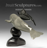 10" Mother and Calf Belugas by Jimmy Iqaluq *Eternal Bond*