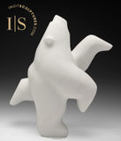 13" Limited Edition Dancing Bear by Johnny Manning (Italian Marble) *Ghost*