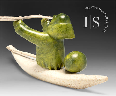 9" Kayak & Hunter by Zeebeedee Kudlualik  *Glee*