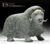 17" SIGNATURE Muskox by Lucassie Ikkidluak *The Buck Stops Here*