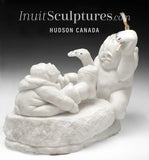 19" Shaman & Boy by Manasie Akpaliapik *Child's Play*