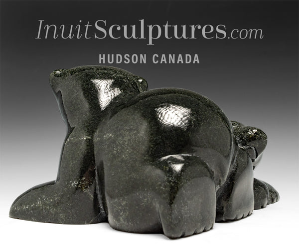 6" Bear Cubs by Markoosie Papigatok *Thunder & Lightening*