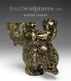 4” Dancing Bear by Markoosie Papigatok *Nutmeg*