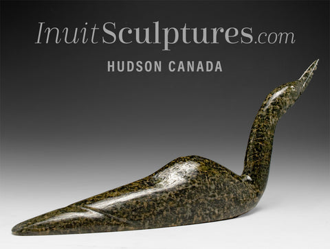 10" SIGNATURE Swan by Ning Ashoona *Meandering Spirit*