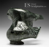 10” SIGNATURE Arched Back Dancing Bear by Nuna Parr *Black Opal* WITHIN REACH$$