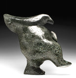 16" SIGNATURE Dancing Bear by Elite Carver Nuna Parr *Look Way Up*