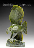 10" Eagle with Fish by Pits Qimirpik VERY LAST EAGLE *FIFA*