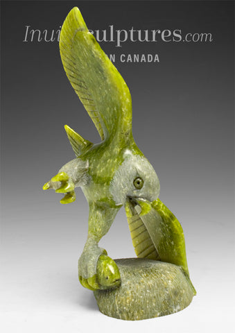 6" SIGNATURE Eagle with Fish by Pits Qimirpik *Drone*