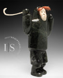 11" Eskimo Hockey Player by the Late Samonie Toonoo *He Shoots... He Doesn't Score!*