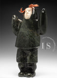 11" Eskimo Hockey Player by the Late Samonie Toonoo *He Shoots... He Doesn't Score!*