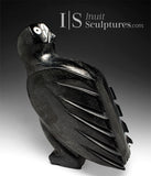 14" SIGNATURE Owl by Sam Qiatsuk *Just Look Over Your Shoulder Baby*