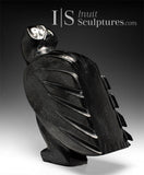 14" SIGNATURE Owl by Sam Qiatsuk *Just Look Over Your Shoulder Baby*