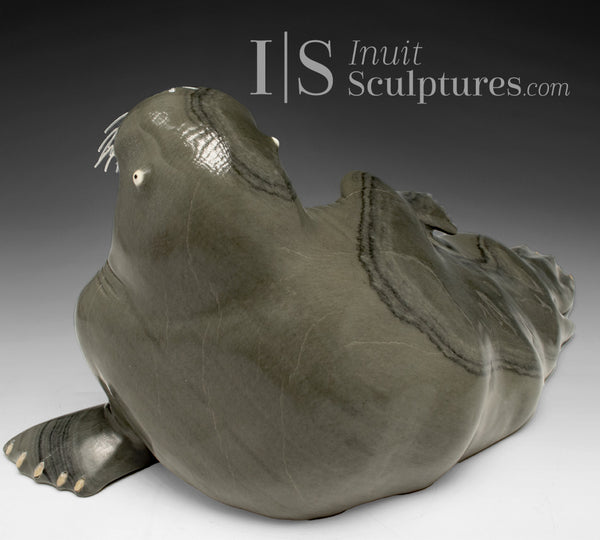 14" SIGNATURE Walrus by  Jimmy Iqaluq *Strike a Pose*