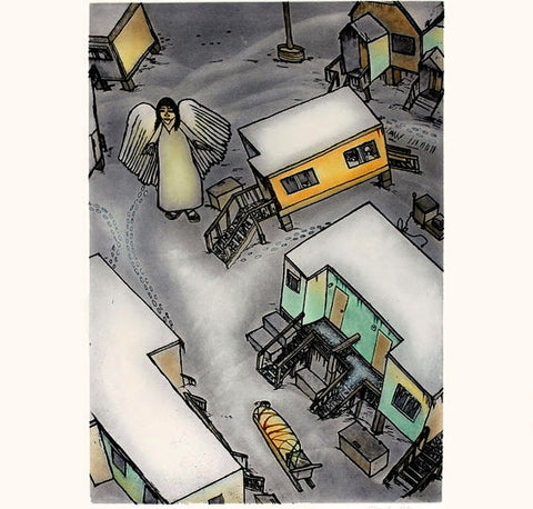 2008 ANGEL IN TOWN by Shuvinai Ashoona