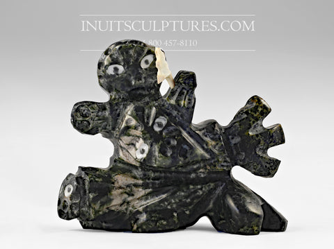 8" Three Headed Transformation by Clayton Keknek Gjoa Haven  *Three Just Men*