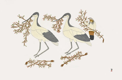 2022 PRINT Dorset Collection  by QAVAVAU MANUMIE *Collecting Berries*