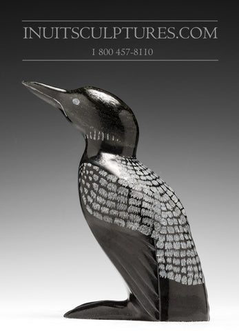 9" Standing Loon by Etulouie Etidloie