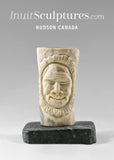 RESERVED** 4” Inuk Face by Lucas Aaluk Gjoa Haven *Life Story*