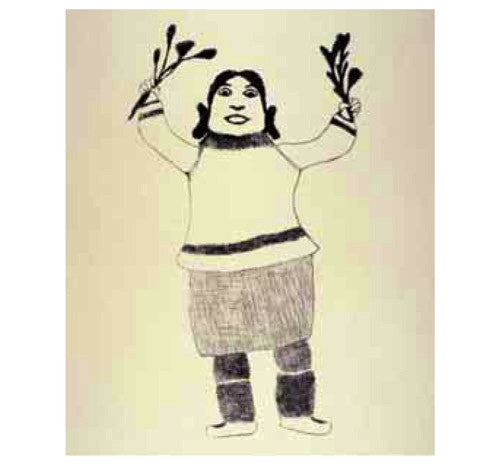 1973 JOYFUL WOMAN by Ulayu Pingwartok