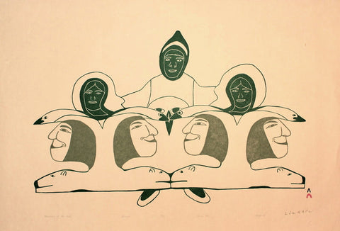 1993 MEMORIES OF THE PAST by Mayoreak Ashoona