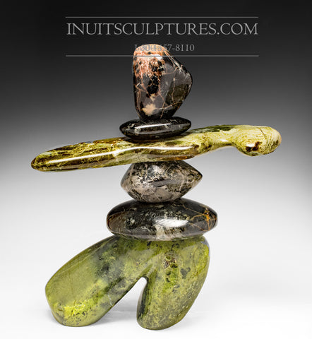 19" Masterful Inukshuk by Paul Bruneau