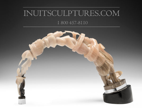 10" Sea Goddess by Master Carver Ruben Komangapik